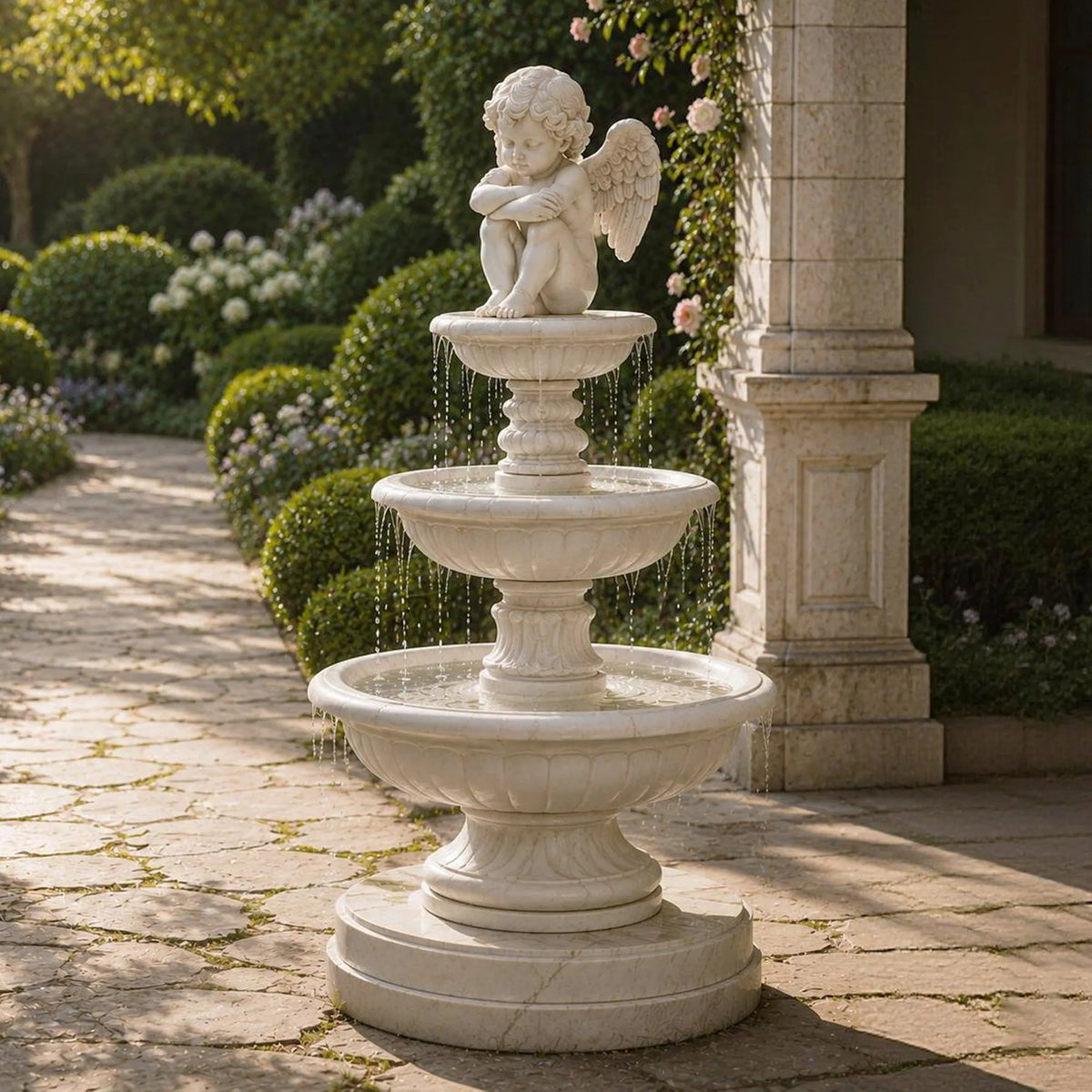 WORLD STONE & BRONZE CO. Cherub Fountains collection