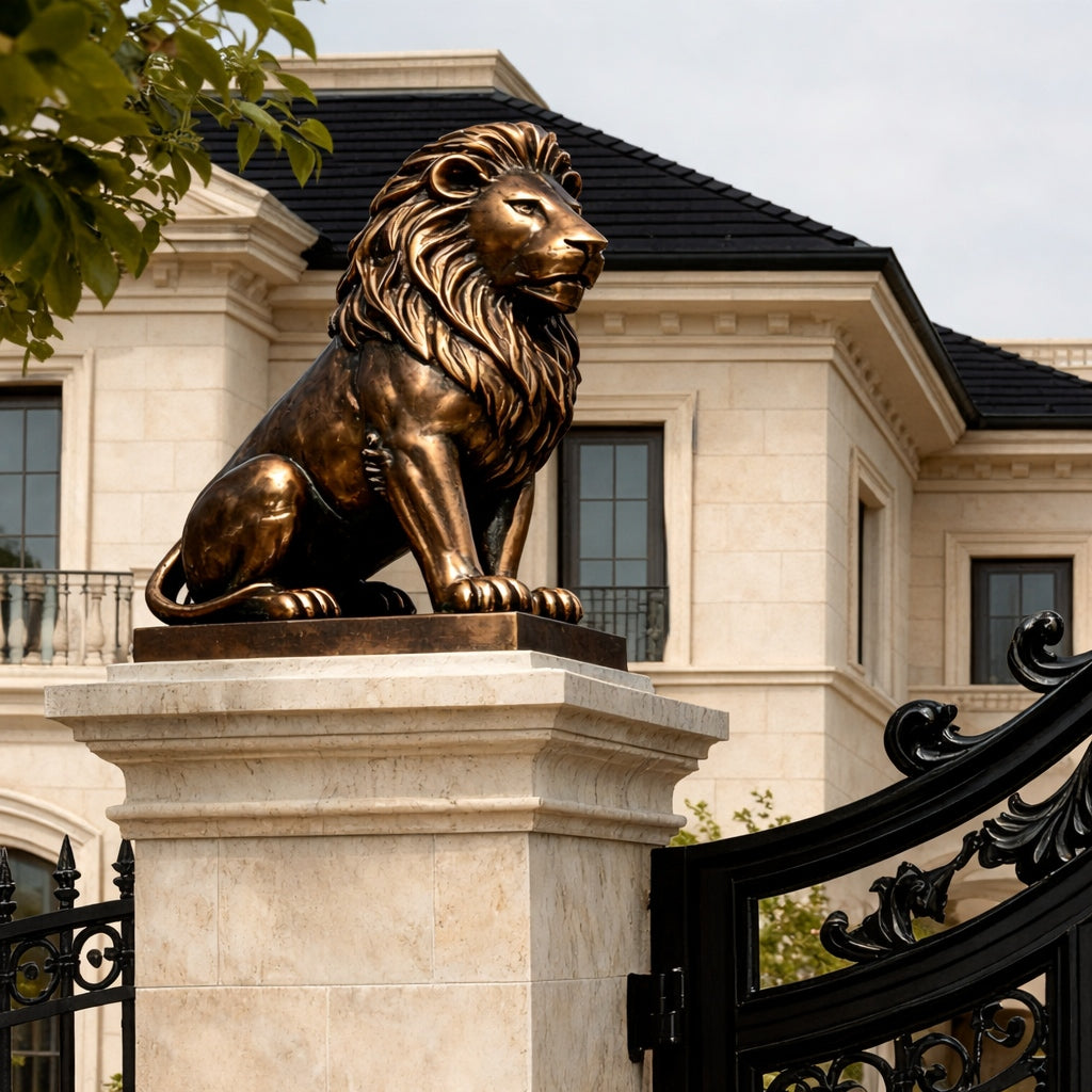 WORLD STONE & BRONZE CO. Lion Statues collection