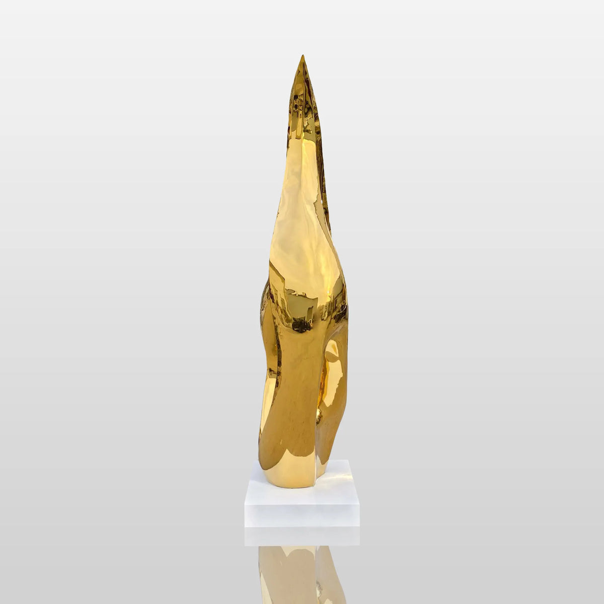 PREMIER Modern Stainless Steel Flame Sculpture 34.8"W x 96"H x 20"D PSIS-006