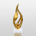 PREMIER Modern Stainless Steel Flame Sculpture 34.8"W x 96"H x 20"D PSIS-006