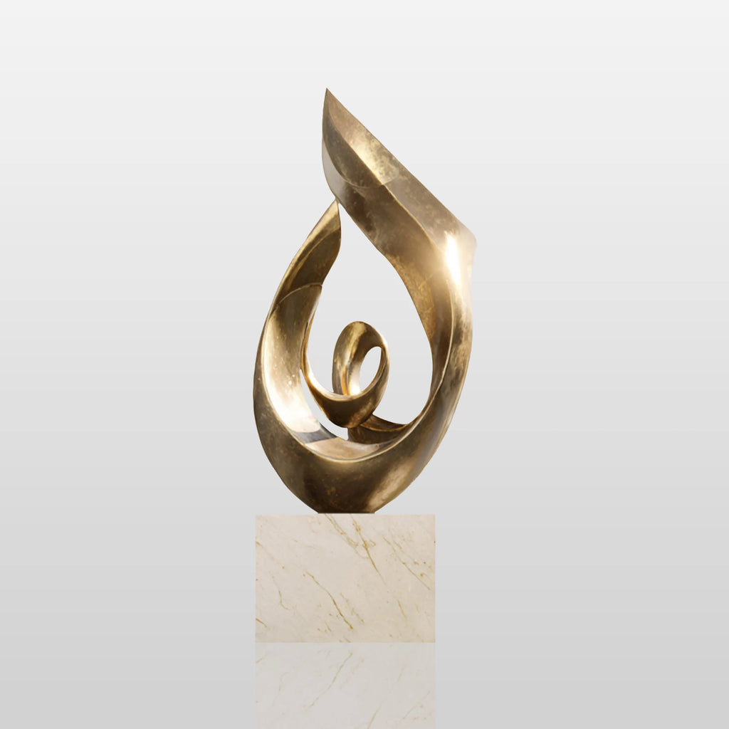 PREMIER Abstract Spiral Bronze Sculpture with Modern Design for Hotel Gardens, Courtyards and Public Plazas PSB-164