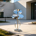 PREMIER Abstract Stainless Steel Sculpture for Front Yard, Entrance Lawn, Sidewalk or Public Plaza PSSS-324