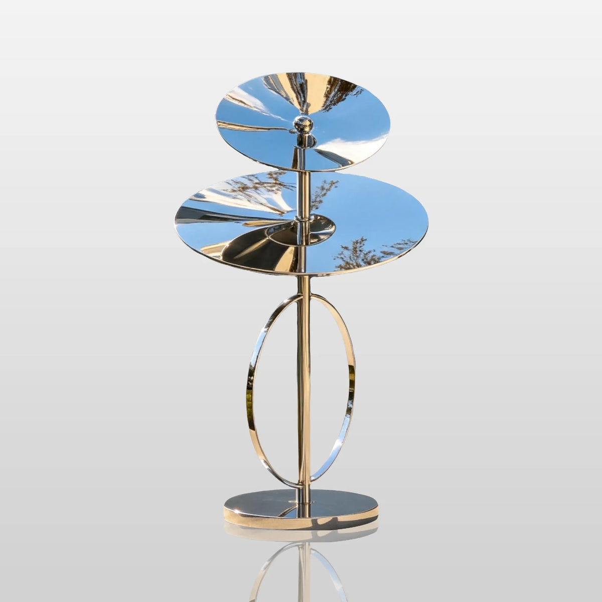 PREMIER Abstract Stainless Steel Sculpture for Front Yard, Entrance Lawn, Sidewalk or Public Plaza PSSS-324