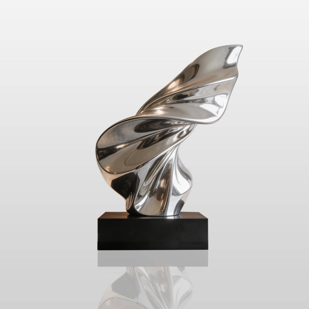 PREMIER Abstract Stainless Steel Sculpture with Ribbon Design for Villa Entryways, Living Rooms, Offices or Galleries PSSS-271