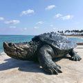 PREMIER Bronze Alligator Snapping Turtle Statue for Pool Edge, Seaside Lawn and Town Open Space PSB-211