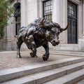 PREMIER Bronze Bull Statue with Dynamic Stance for Commercial Plazas and Estate Entrances PSB-128