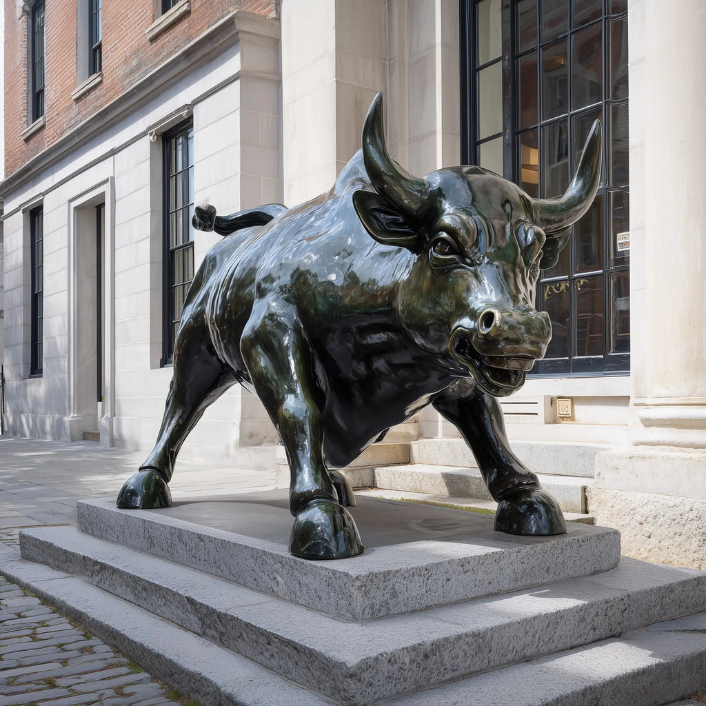 PREMIER Bronze Bull Statue with Realistic Design for Hotels, Corporate Entrances and Public Plazas PSB-129