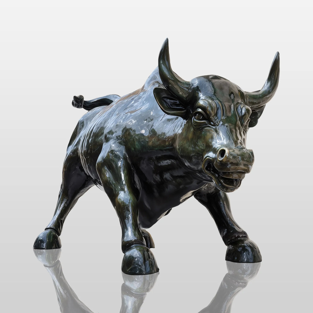 PREMIER Bronze Bull Statue with Realistic Design for Hotels, Corporate Entrances and Public Plazas PSB-129