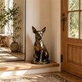 PREMIER Bronze Chihuahua Dog Statue for Entryway, Living Room or Dining Room PSB-244
