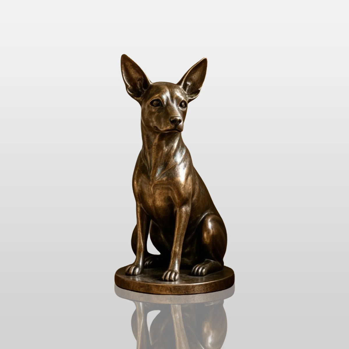 PREMIER Bronze Chihuahua Dog Statue for Entryway, Living Room or Dining Room PSB-244