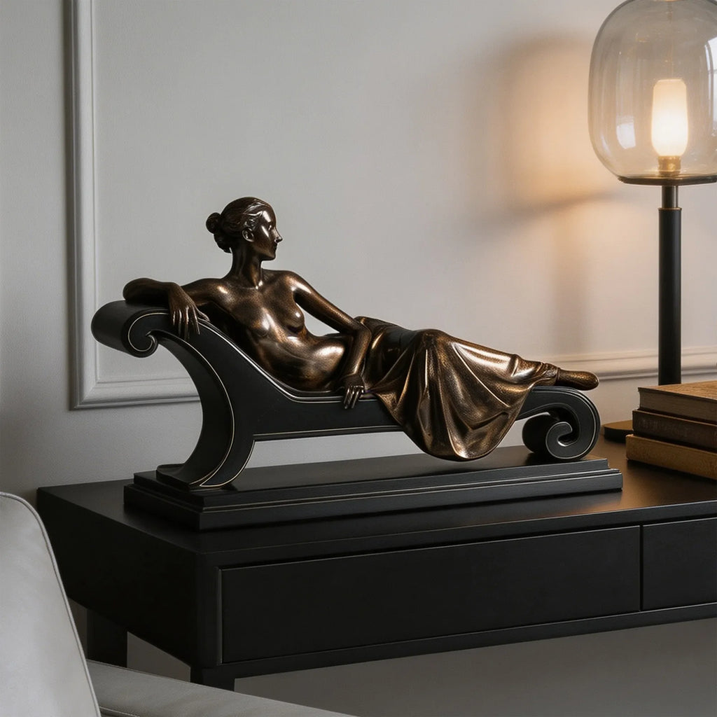 PREMIER Bronze Female Table Top Sculpture for Entryway, Living Room or Kitchen Island PSB-225