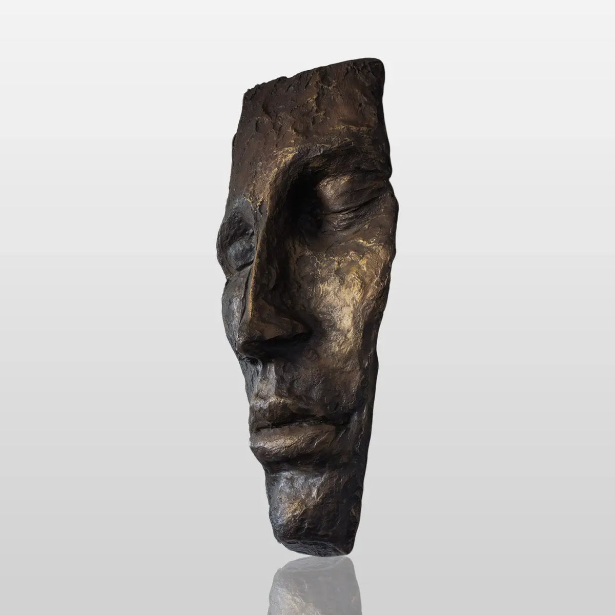PREMIER Bronze Wall Mask Sculpture with Face Design for Living Rooms, Dining Areas, Entryways, Galleries and Offices PSB-189