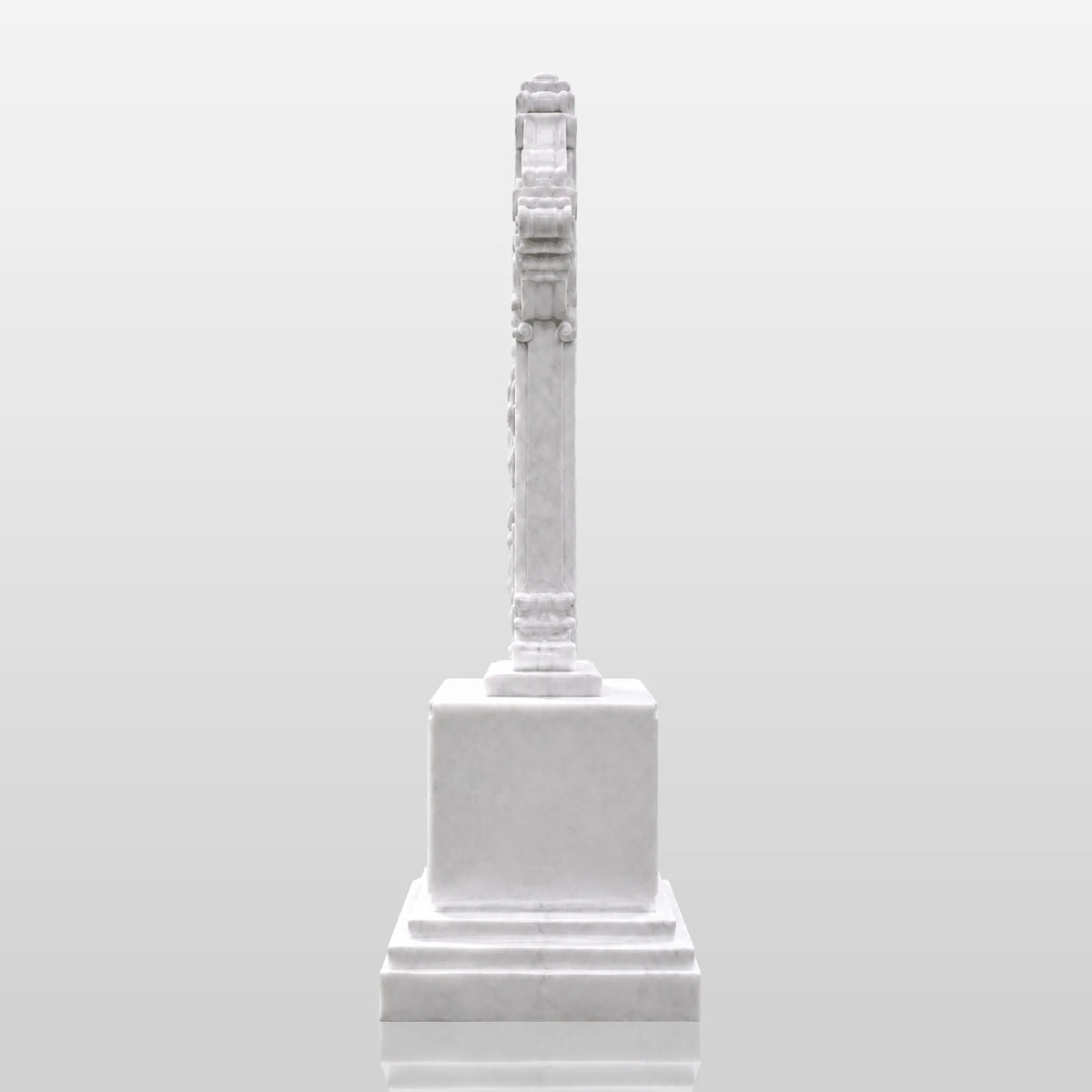 PREMIER Celtic Cross Marble Tombstone for Memorial Park, Catholic Graveyard or Burial Grounds PSM-185