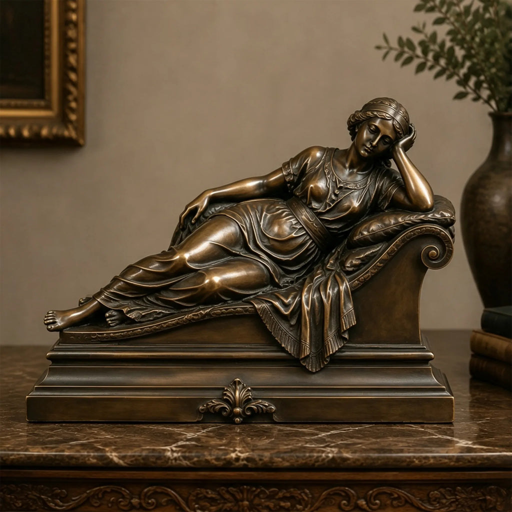 PREMIER Classic Bronze Female Table Top Sculpture for Entryway, Parlor or Hotel Lobby PSB-252