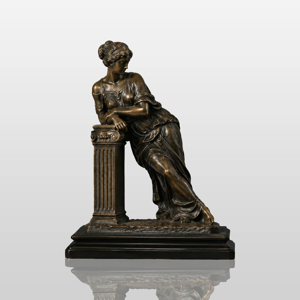 PREMIER Classic Bronze Table Top Lady Sculpture for Console Table, Office or Living Room PSB-239