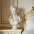 PREMIER Classic Marble Bust Statue with Graceful Female Design for Salons, Entryways and Living Rooms PSM-125
