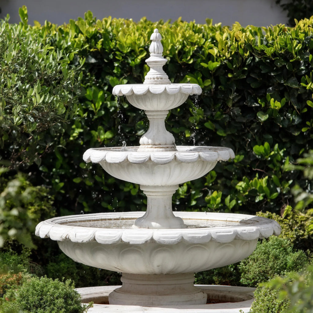 PREMIER Classic Marble Fountain with Unique Design for Villa Gardens, Landscapes or Public Parks PSFM-010