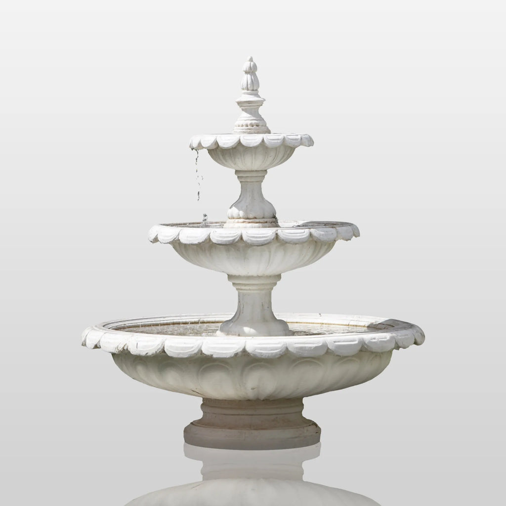 PREMIER Classic Marble Fountain with Unique Design for Villa Gardens, Landscapes or Public Parks PSFM-010