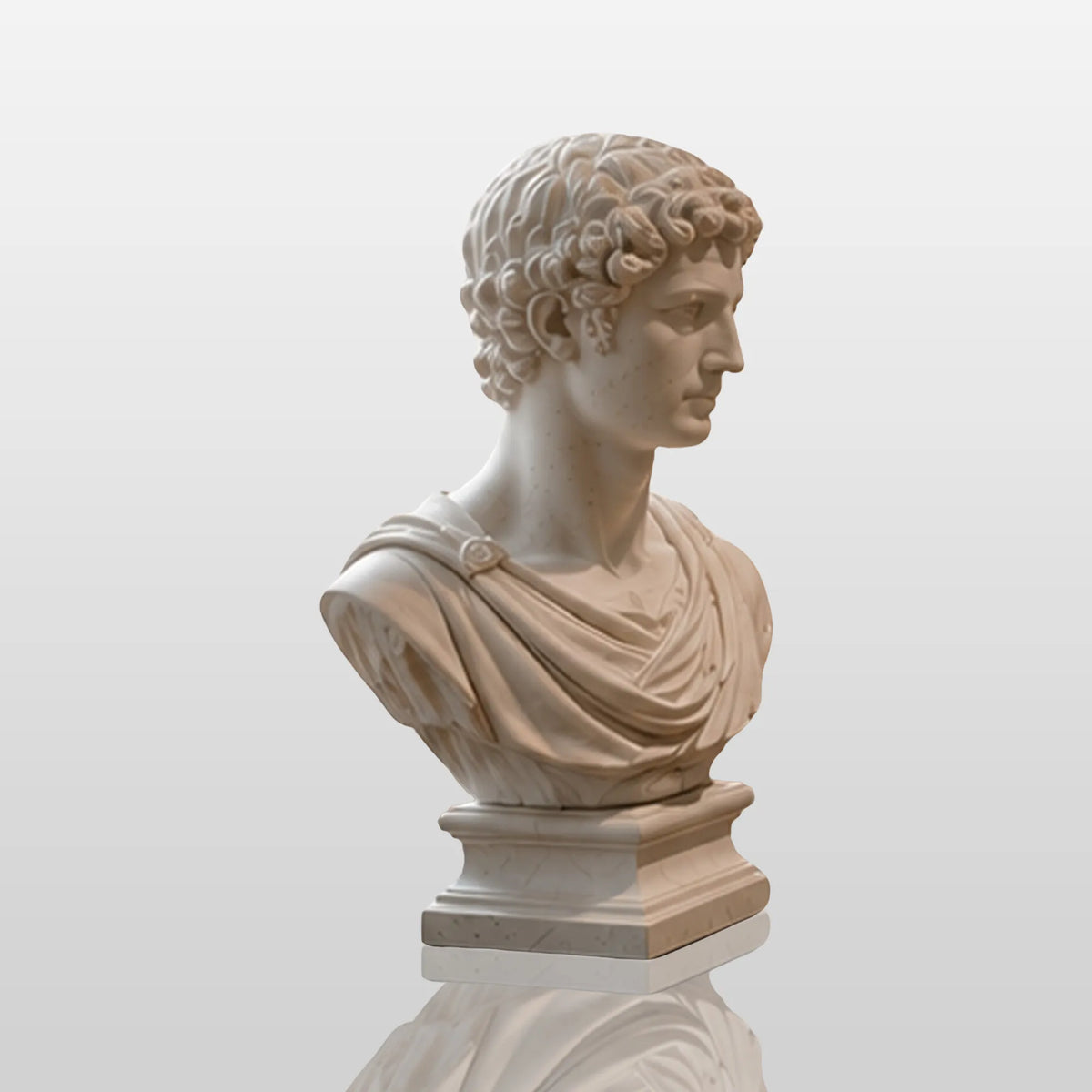 PREMIER Classic Marble Male Bust Statue for Study, Entry Console or Office Cabinet PSM-190