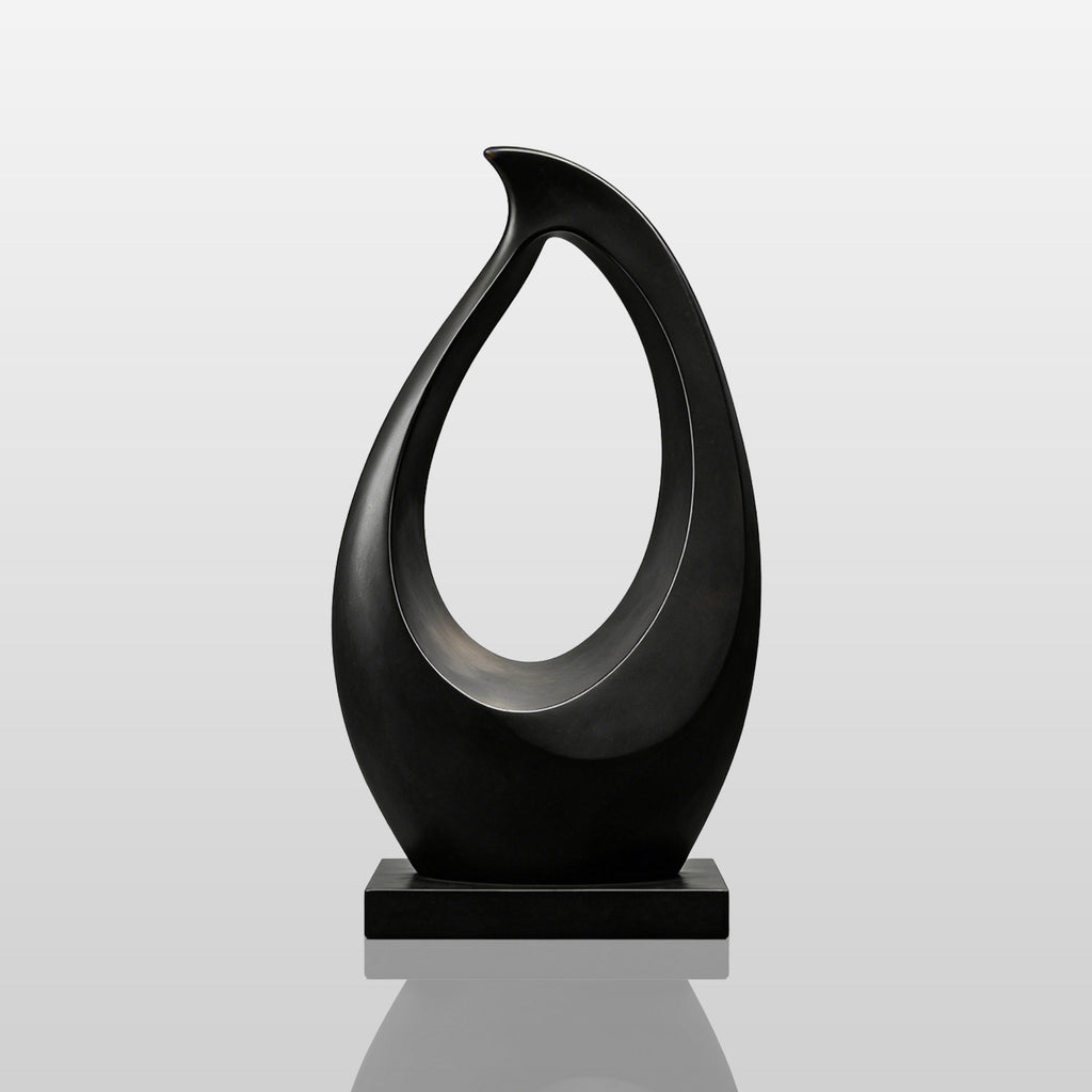 PREMIER Contemporary Indoor Bronze Sculpture in Curved Hollow Form with Minimalist Design for Modern Spaces PSB-133
