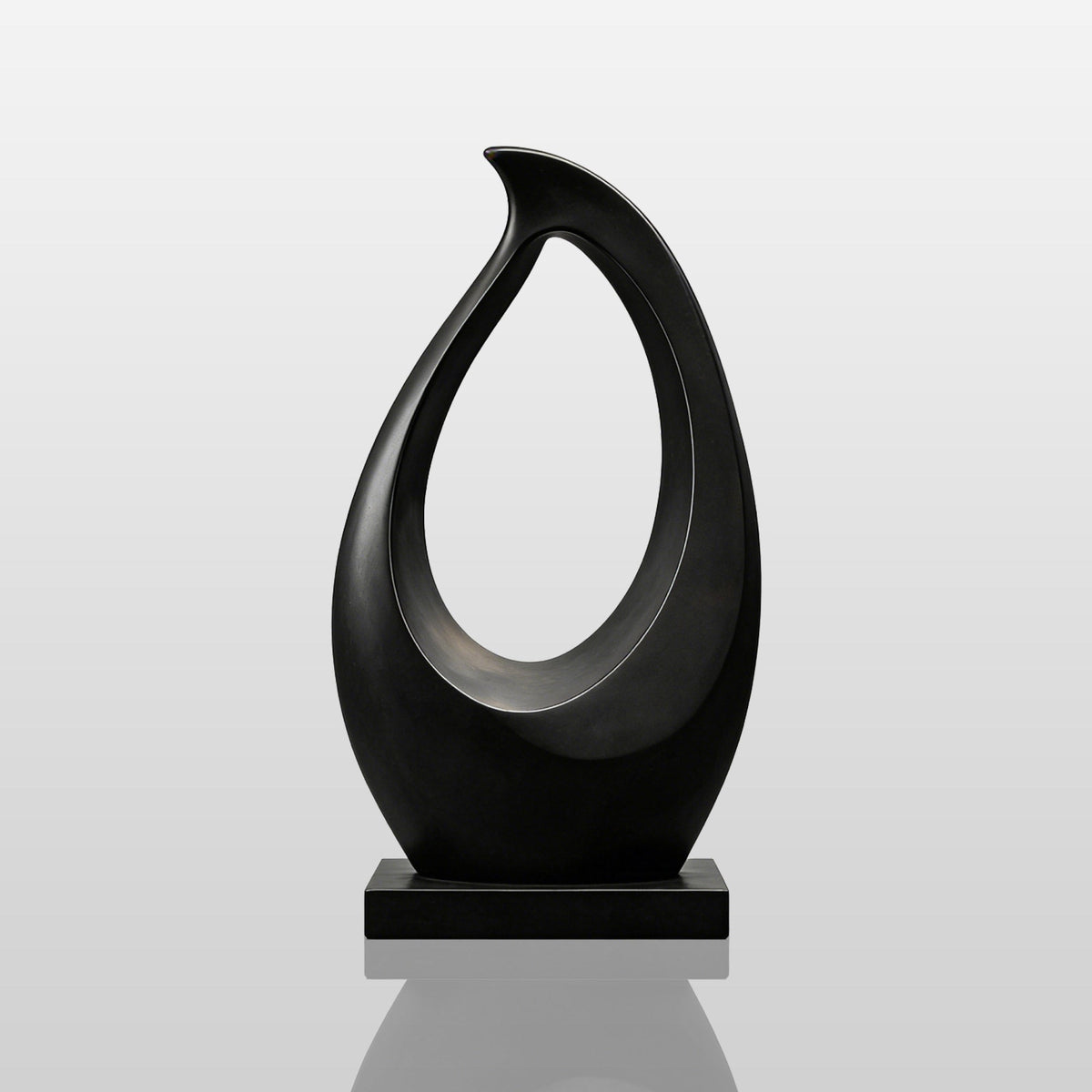 PREMIER Contemporary Indoor Bronze Sculpture in Curved Hollow Form with Minimalist Design for Modern Spaces PSB-133