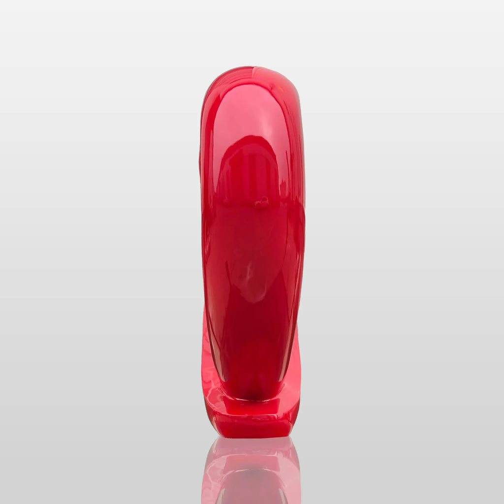PREMIER Contemporary Red Heart Sculpture for Modern Gardens, Villas, and Outdoor Art Spaces PSSS-183