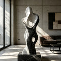 PREMIER Dual Tone Abstract Fiberglass Sculpture for Living Room, Foyer, Porch or Office PSF-041