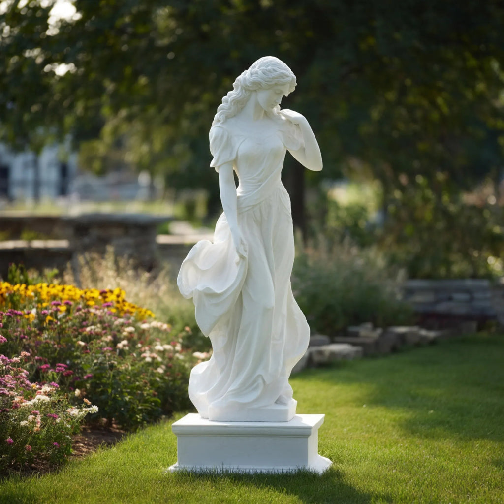 PREMIER Elegant Marble Figurative Sculpture with Classic Design for Gardens, Villas, Parks or Church Grounds PSM-123