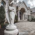 PREMIER Female Marble Angel Sculpture with Graceful and Gentle Design for Religious and Memorial Sites PSM-096