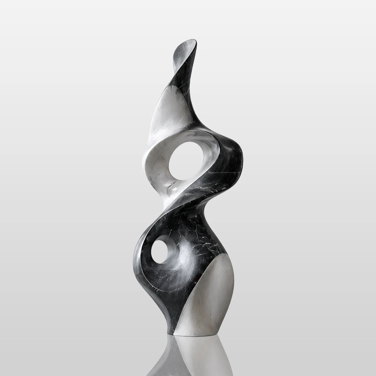 PREMIER Fiberglass Sculpture with Dual Tone Twist Design for Stair Hall, Living Room or Sunroom PSF-042