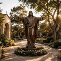 PREMIER Garden Bronze Jesus Statue for Church Courtyard, Chapel Grounds or Public Plaza PSB-213