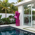 PREMIER Geometric Pink Stainless Steel Sculpture for Pool Areas, Modern Homes and Outdoor Terraces PSSS-186