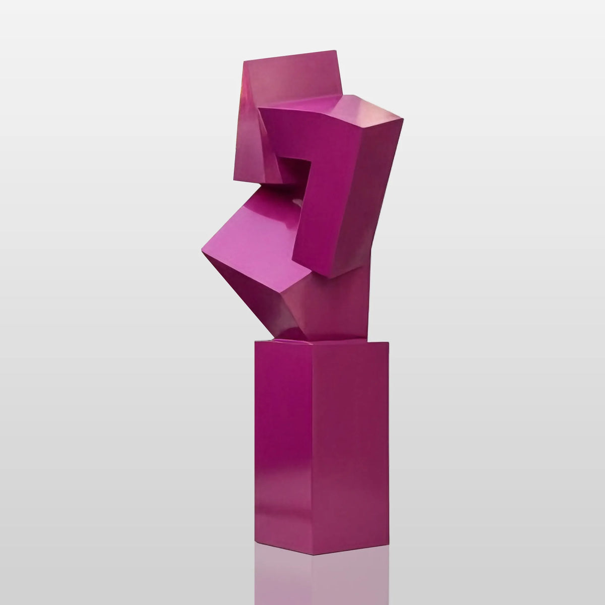 PREMIER Geometric Pink Stainless Steel Sculpture for Pool Areas, Modern Homes and Outdoor Terraces PSSS-186