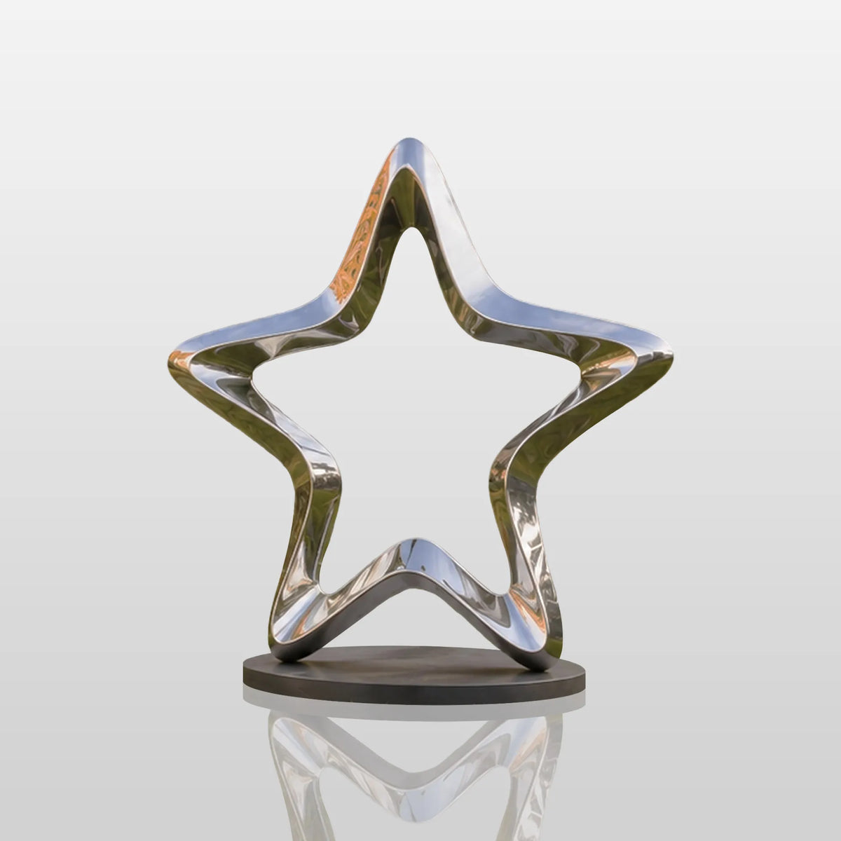PREMIER Hollow Star Sculpture in Stainless Steel Sculpture for Gardens, Lawns, Public Plazas and Outdoor Art Parks PSSS-276