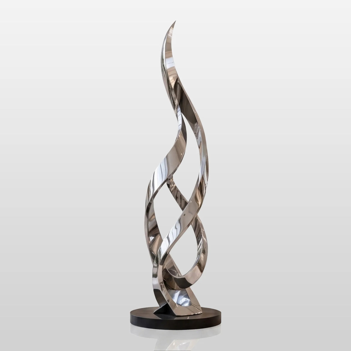 PREMIER Hotel Stainless Steel Sculpture with Ribbon Design for Lobby, Mall Atrium and Entry Hall PSSS-297