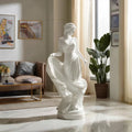 PREMIER Indoor Beautiful Marble Sculpture with Dancing Female Design for Corners, Living Rooms and Art Areas PSM-122
