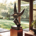 PREMIER Indoor Bronze Sculpture with Stylized Bird Design for Entryways or Display Areas PSB-162