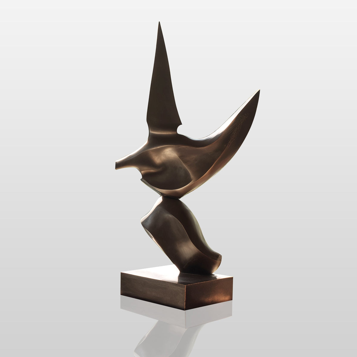 PREMIER Indoor Bronze Sculpture with Stylized Bird Design for Entryways or Display Areas PSB-162