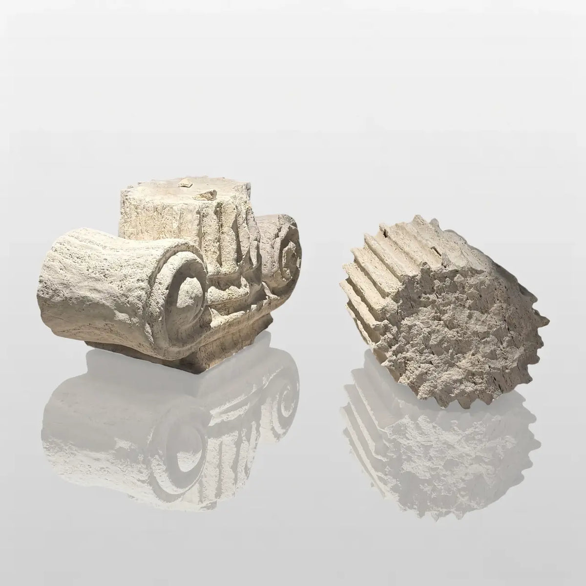 PREMIER Indoor Marble Column Sculpture for Living Rooms, Entryways, Cafes, Offices and Studies PSM-144