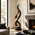 PREMIER Large Indoor Bronze Twist Sculpture for Estate Foyer, Living Room, Office or Hotel Lobby PSB-256