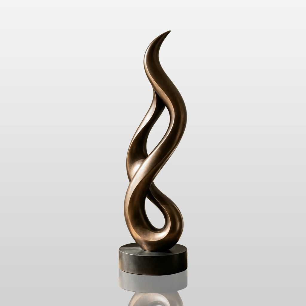 PREMIER Large Indoor Bronze Twist Sculpture for Estate Foyer, Living Room, Office or Hotel Lobby PSB-256
