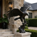 PREMIER Majestic Bronze Eagle Statue for Front Porch, Backyard, Patio or Hotel Entrance PSB-229