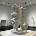 PREMIER Marble Cartoon Horse Sculpture for Living Rooms, Art Galleries, Kids Playrooms and Art Studios PSM-145
