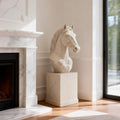 PREMIER Marble Horse Head Sculpture for Elegant Interior Spaces PSM-091