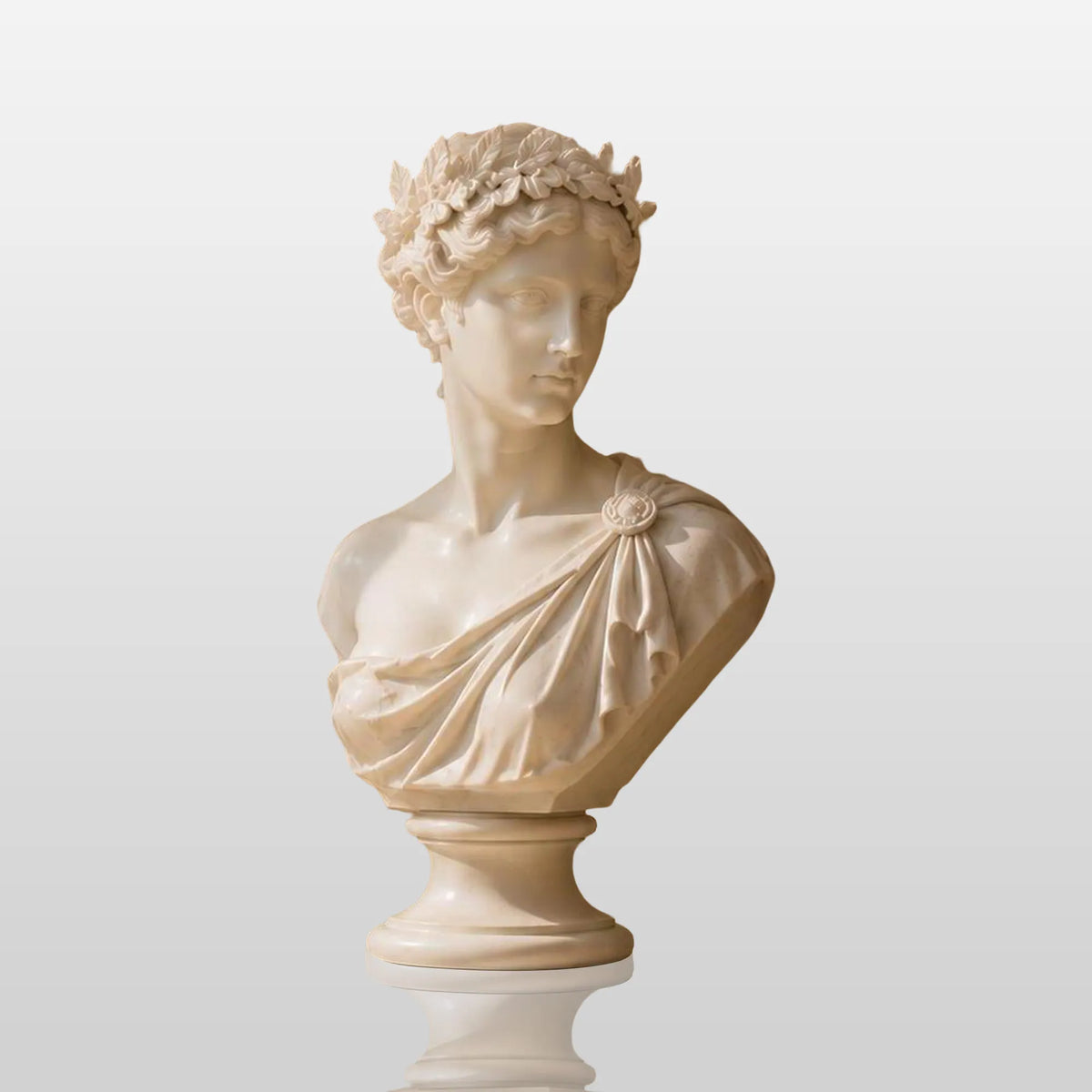 PREMIER Marble Male Bust Statue for Entry Console, Living Room, Study Desk or Gallery Display Table PSM-171