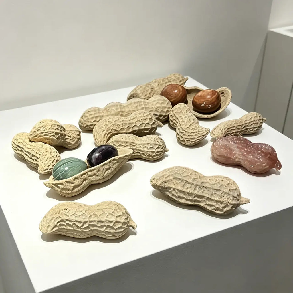 PREMIER Marble Table Peanut Sculpture for Galleries, Offices, Coffee Tables, Living Rooms and Art Spaces PSM-138