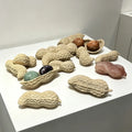 PREMIER Marble Table Peanut Sculpture for Galleries, Offices, Coffee Tables, Living Rooms and Art Spaces PSM-138