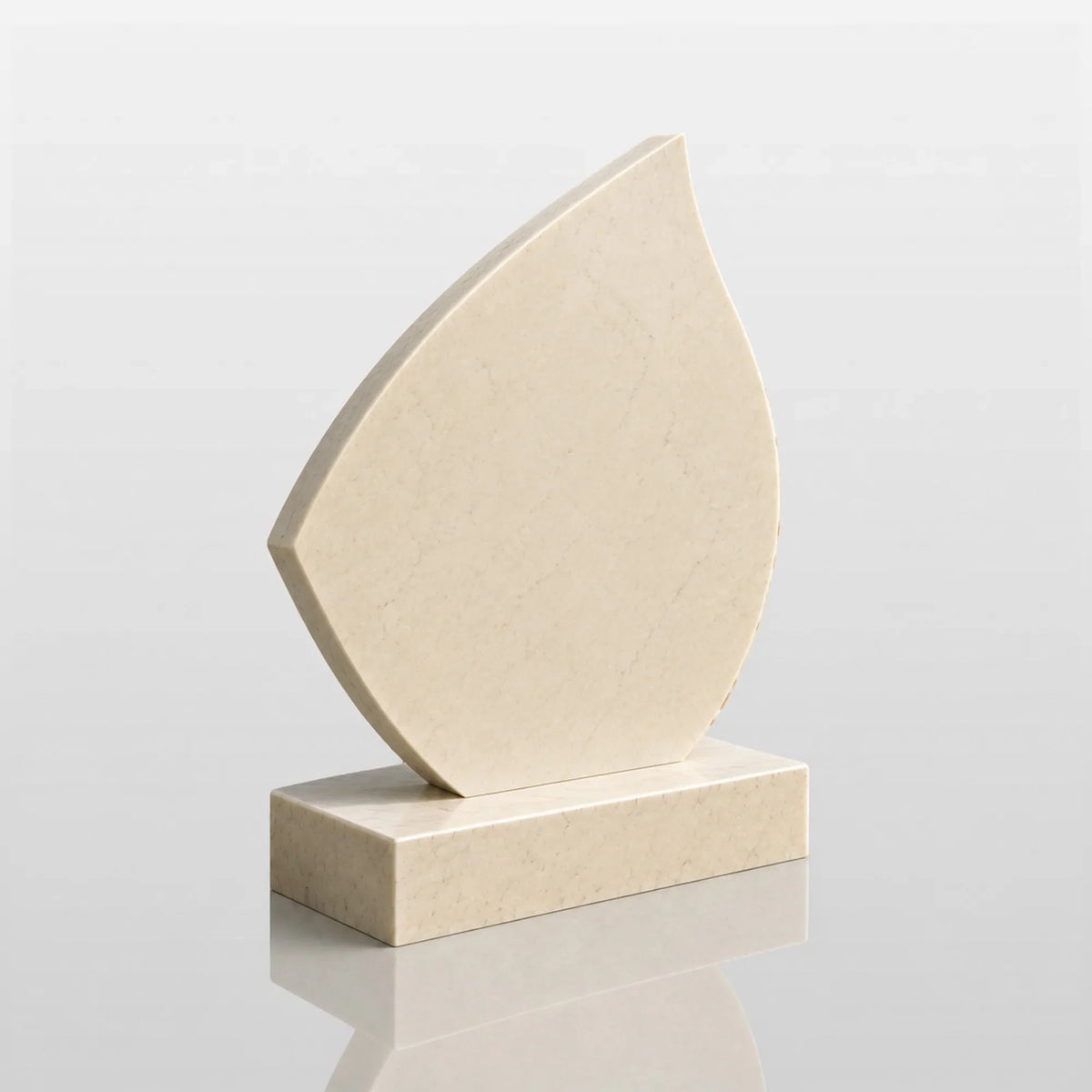 PREMIER Marble Teardrop Tombstone for Cemetery, Lawn Memory Garden and Funeral Home PSM-183