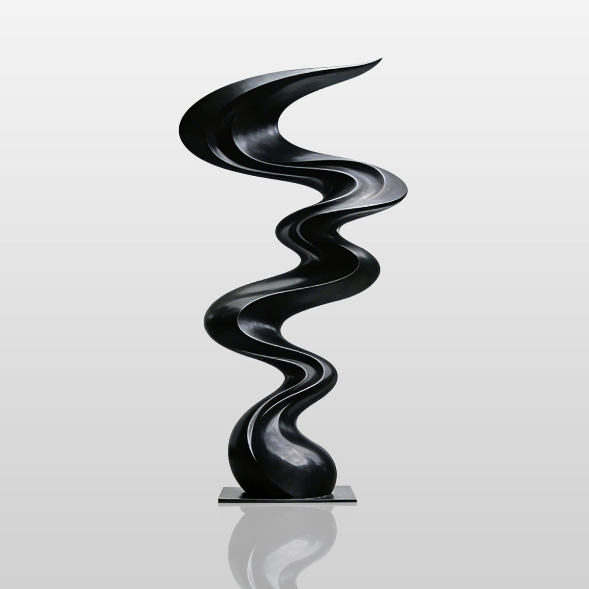 PREMIER Matte Black Stainless Steel Sculpture for modern villa or Lobby Decor PSSS-267