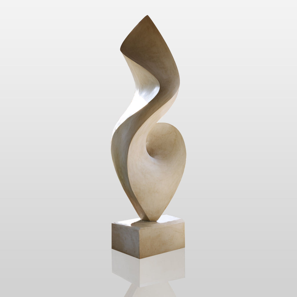 PREMIER Modern Abstract Marble Sculpture with Spiral Design for Offices, Living Rooms or Reception Areas PSM-119
